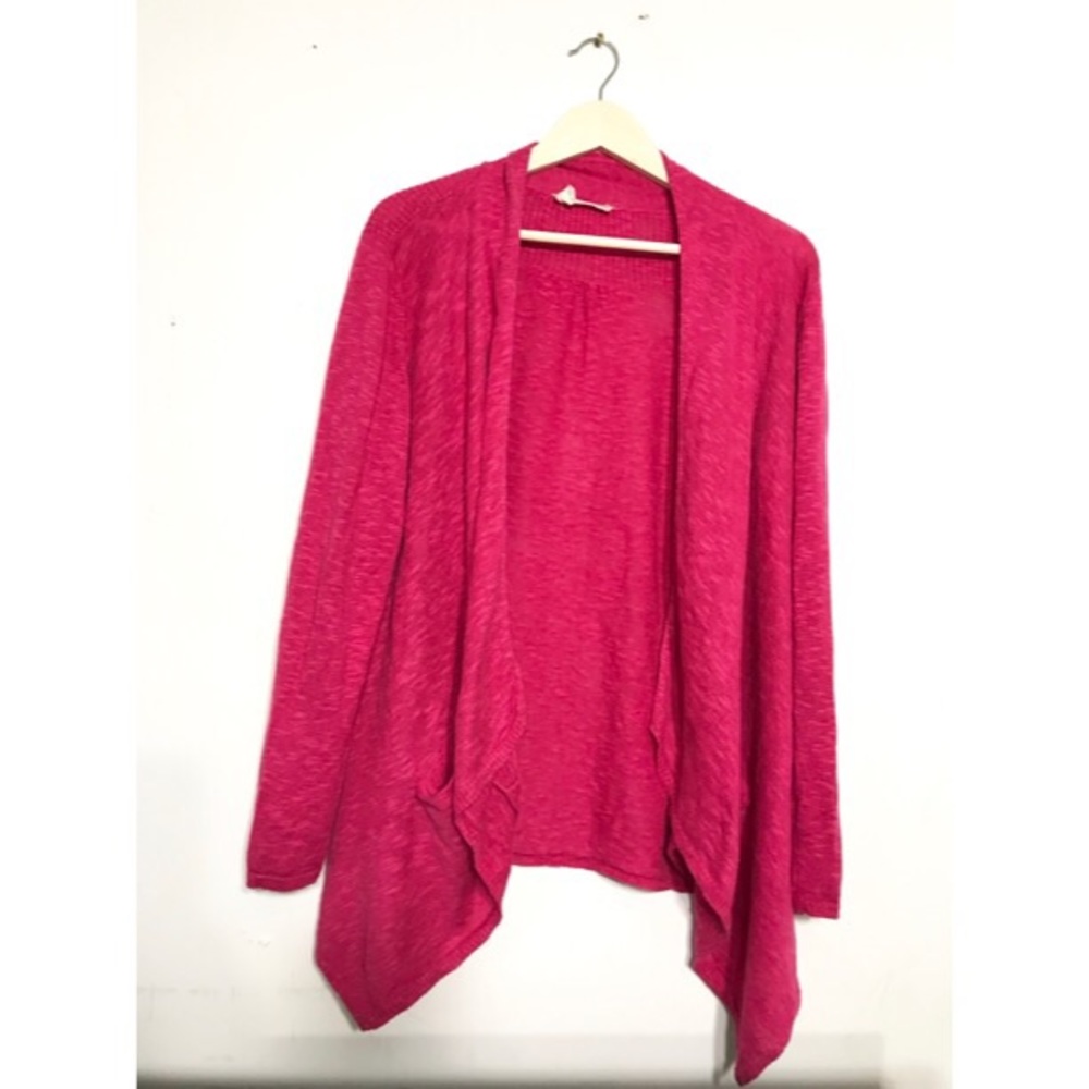 Eileen Fisher pink cardigan